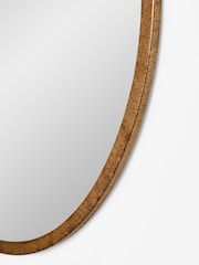 Gold Antique Effect 80cm Convex Round Wall Mirror - Image 5 of 6