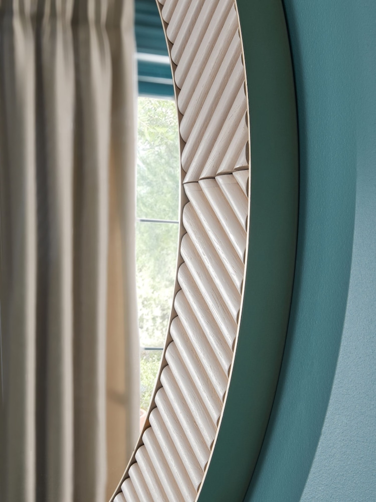 Grey Valencia Round Wall Mirror - Image 2 of 4