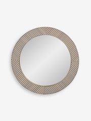 Grey Valencia Round Wall Mirror - Image 3 of 4