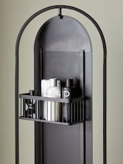 Black Freestanding Rotating Storage Mirror - Image 2 of 7