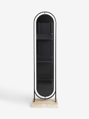 Black Freestanding Rotating Storage Mirror - Image 5 of 7