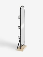 Black Freestanding Rotating Storage Mirror - Image 7 of 7