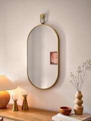 Gold Fob Detail Wall Mirror - Image 2 of 7