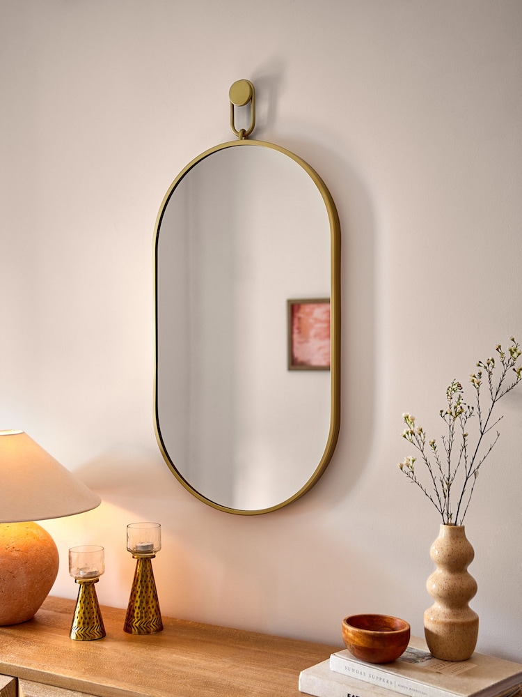 Gold Fob Detail Wall Mirror - Image 2 of 7
