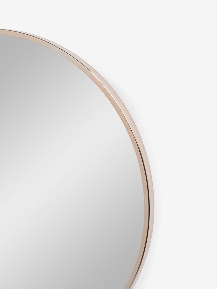 Champagne Gold Round Butterfly Wall Mirror - Image 3 of 4