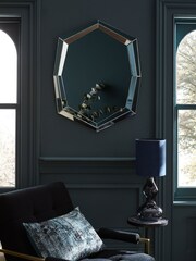Clear Faceted Octagon Wall Mirror - Image 1 of 6