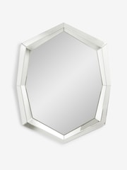 Clear Faceted Octagon Wall Mirror - Image 2 of 6
