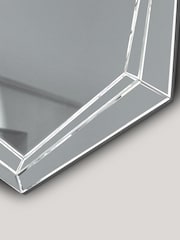 Clear Faceted Octagon Wall Mirror - Image 4 of 6