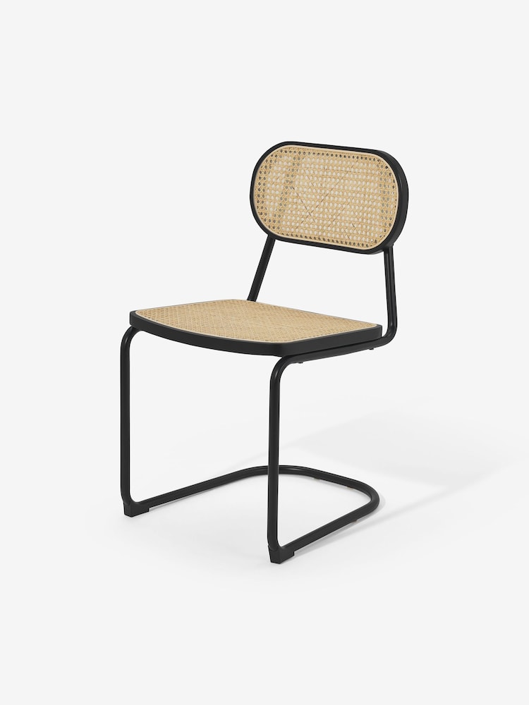 MADE.COM Black Leora Dining Chair - Image 1 of 3