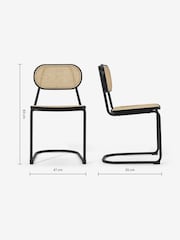 MADE.COM Black Leora Dining Chair - Image 3 of 3