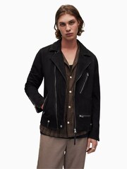 AllSaints Black Iro Biker Jacket - Image 1 of 6