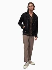 AllSaints Black Iro Biker Jacket - Image 4 of 6