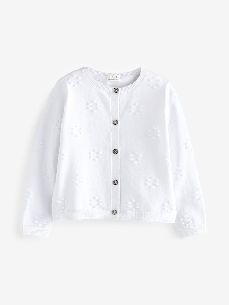 Buy White Bobble Cardigan (3mths-10yrs) from the Next UK online shop