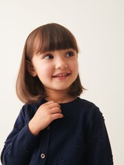 Navy Bobble Cardigan (3mths-10yrs) - Image 3 of 7