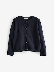 Navy Bobble Cardigan (3mths-10yrs) - Image 5 of 7