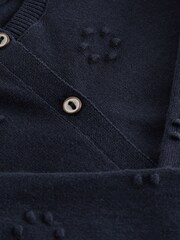 Navy Bobble Cardigan (3mths-10yrs) - Image 7 of 7