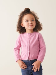 Pink Bobble Cardigan (3mths-10yrs) - Image 1 of 7