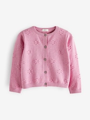Pink Bobble Cardigan (3mths-10yrs) - Image 5 of 7