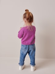Purple Bobble Cardigan (3mths-10yrs) - Image 3 of 7