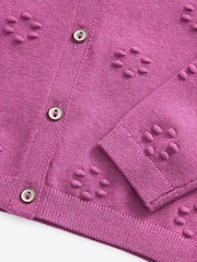 Purple Bobble Cardigan (3mths-10yrs) - Image 7 of 7