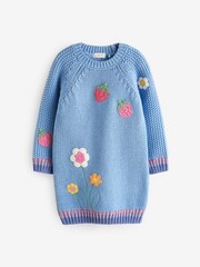 Blue Jumper Dress and Tights Set (3mths-7yrs) - Image 4 of 7