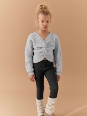 Grey Knitted Twist Front Jumper (5-16yrs) - Image 1 of 7