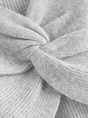 Grey Knitted Twist Front Jumper (5-16yrs) - Image 7 of 7