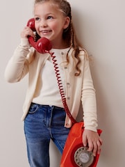 Ecru Cream Button-Up Cardigan (3-16yrs) - Image 5 of 8