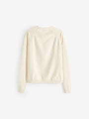 Ecru Cream Button-Up Cardigan (3-16yrs) - Image 7 of 8