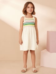 White Crochet Dress (3-16yrs) - Image 1 of 4