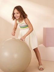 White Crochet Dress (3-16yrs) - Image 2 of 4