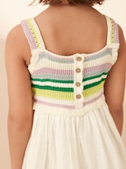 White Crochet Dress (3-16yrs) - Image 4 of 4