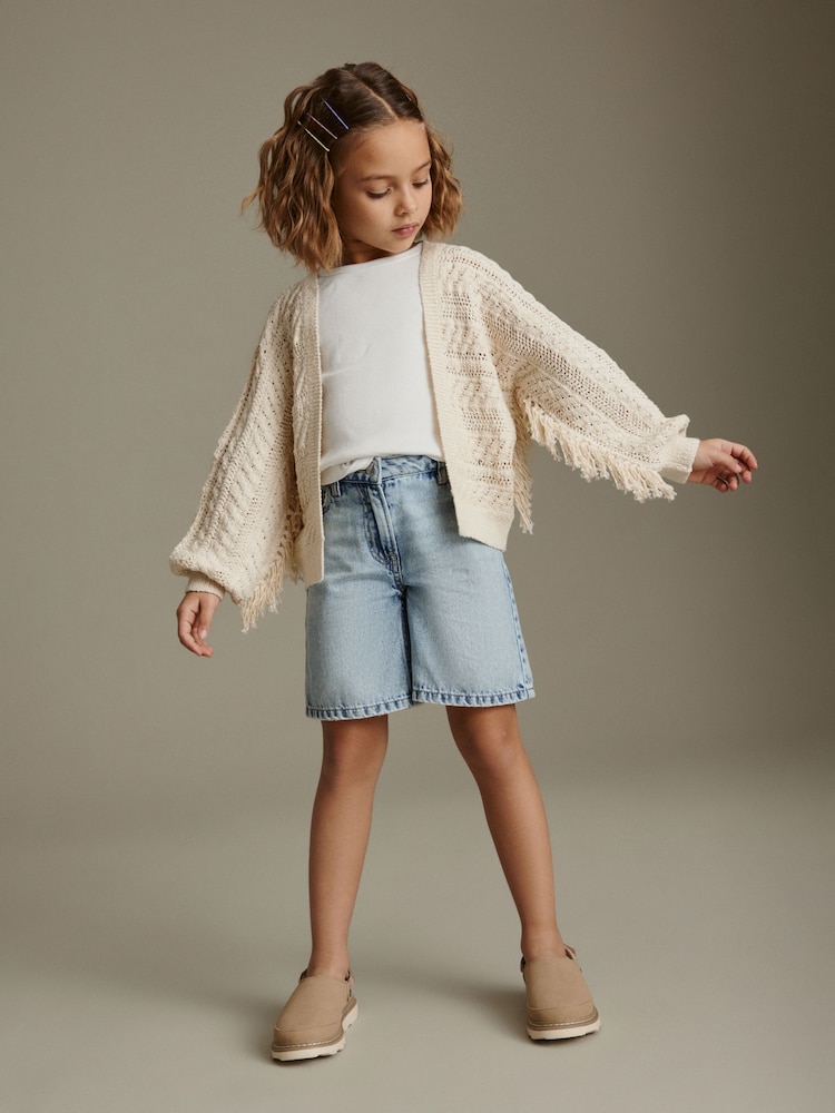 بيج فاتح - Tassle Cardigan (3-16yrs) - صورة 2 من 7 بيج فاتح - Tassle Cardigan (3-16yrs) - صورة 2 من 7