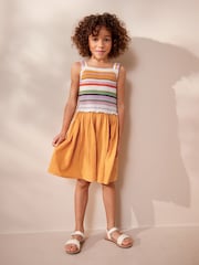 Yellow Crochet Dress (3-16yrs) - Image 2 of 7