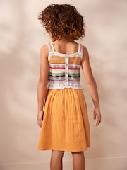 Yellow Crochet Dress (3-16yrs) - Image 3 of 7