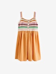 Yellow Crochet Dress (3-16yrs) - Image 6 of 7