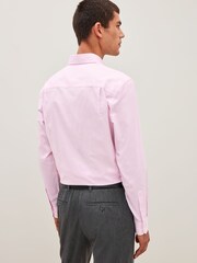 Rose clair - Ajustement régulier - Chemise Oxford à manchette simple facile d’entretien - Image 3 de 8