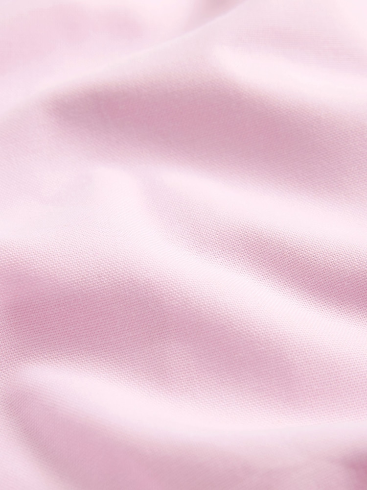 Rose clair - Ajustement régulier - Chemise Oxford à manchette simple facile d’entretien - Image 8 de 8