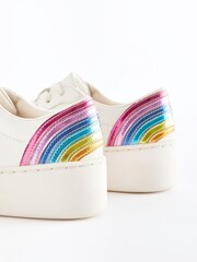 White Rainbow Chunky Trainers - Image 10 of 10