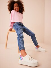 White Rainbow Chunky Trainers - Image 2 of 10