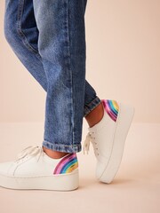White Rainbow Chunky Trainers - Image 3 of 10