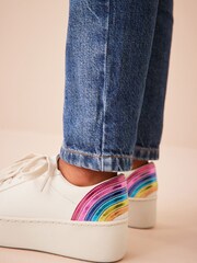 White Rainbow Chunky Trainers - Image 5 of 10