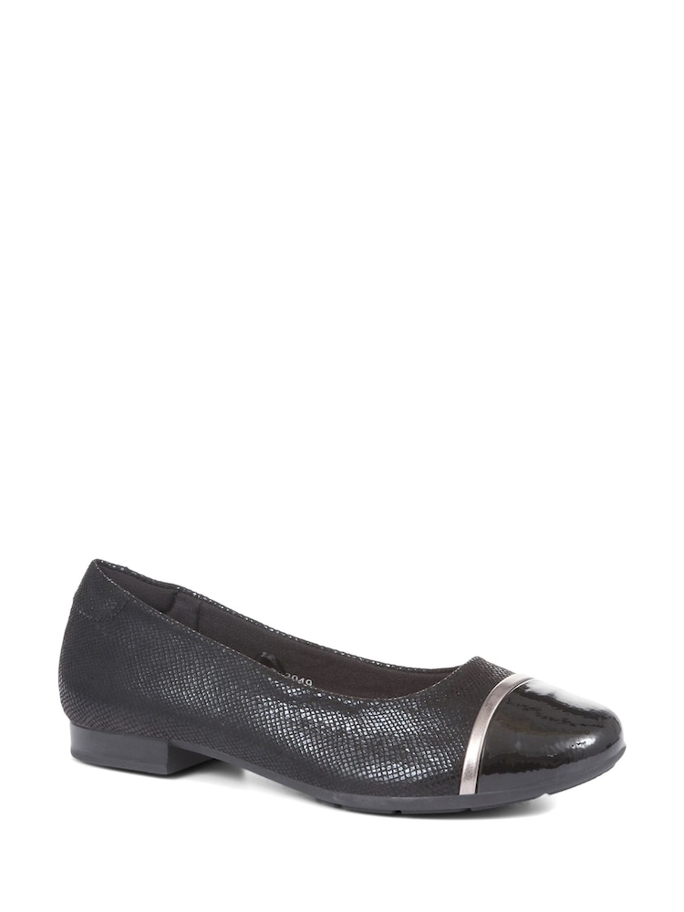 Pavers Black Pavers Ballet Black Flats - Image 2 of 5
