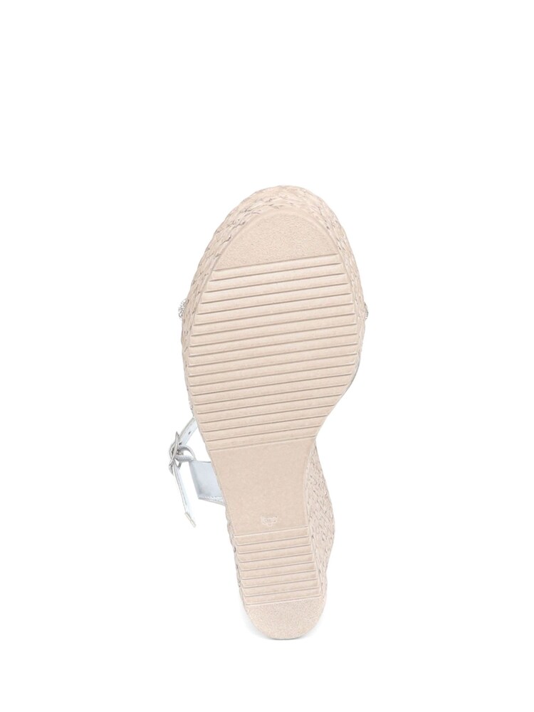Pavers Silver Strappy Wedge Sandals - Image 5 of 5