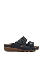 Pavers Blue Pavers Adjustable Black Mule Sandals - Image 1 of 5