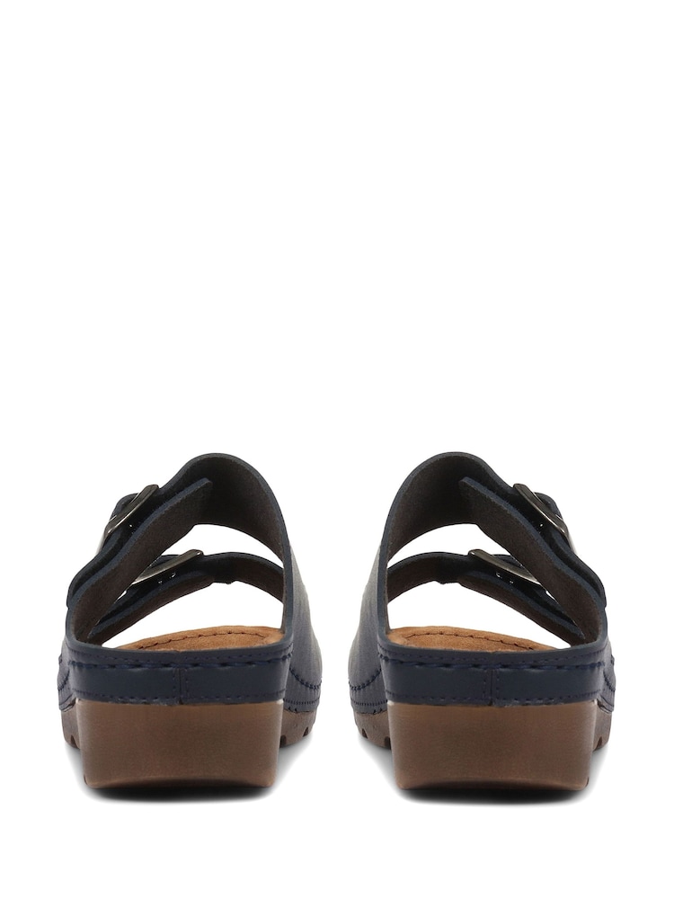 Pavers Blue Pavers Adjustable Black Mule Sandals - Image 2 of 5
