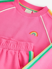 Little Bird by Jools Oliver Pink Sweatshirt and Joggers Set - Image 11 of 13