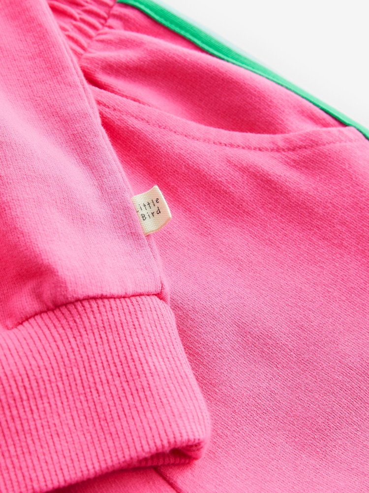 Little Bird by Jools Oliver Pink Sweatshirt and Joggers Set - Image 12 of 13