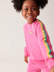 Little Bird by Jools Oliver Pink Sweatshirt and Joggers Set - Image 5 of 13
