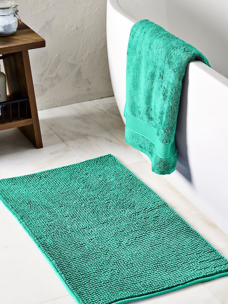 Bright Green Bobble Bath Mat - Image 1 of 4